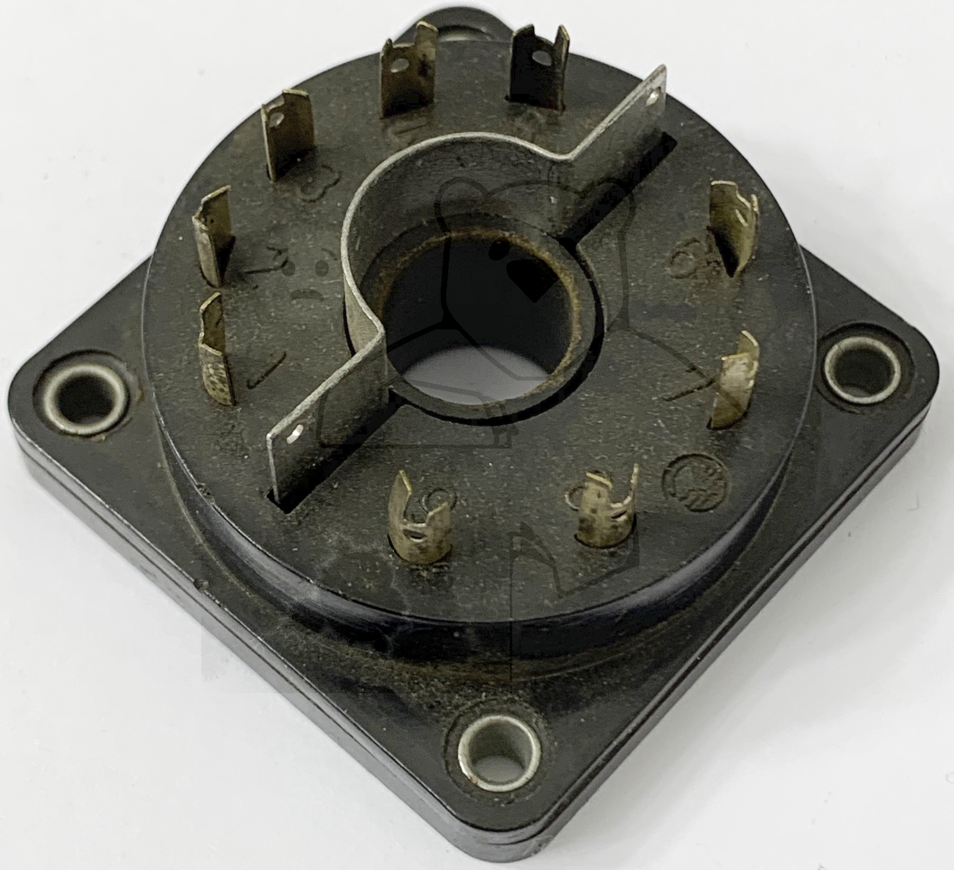 Fassung für Röhren mit: Poströhre, 9pol.